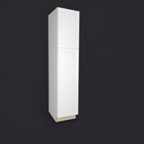 Hampton Bay Hampton 18 in. W x 24 in. D x 84 in. H Assembled Pantry Kitchen Cabinet in Satin White