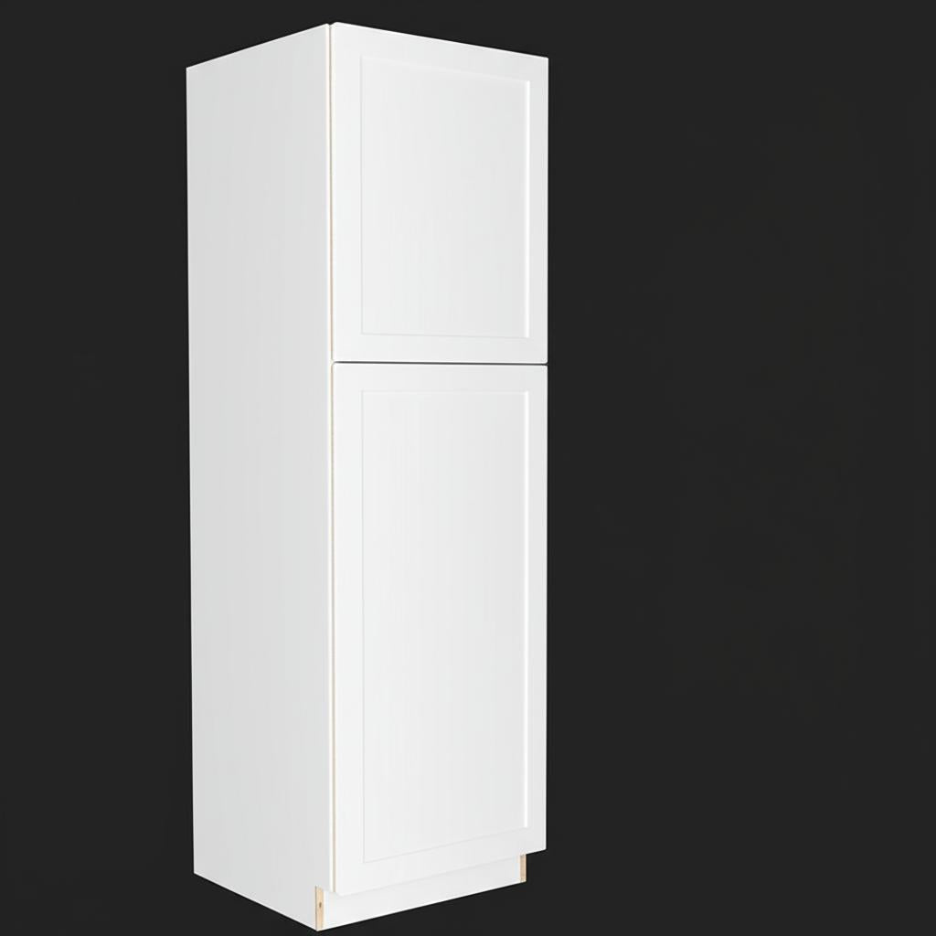 Hampton Bay Cambridge White Shaker Pantry Cabinet with Adjustable Shelves