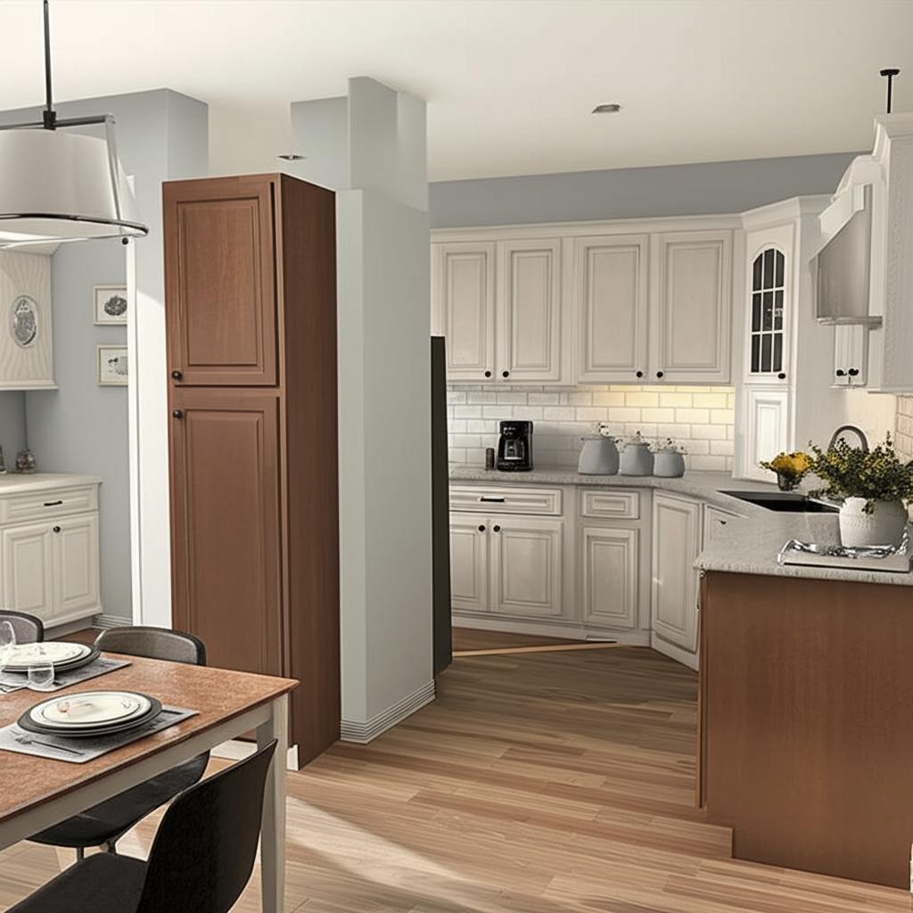 Hampton Bay Hampton Cognac Pantry Kitchen Cabinet