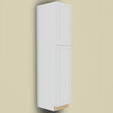 Hampton Bay Hampton 18 in. W x 24 in. D x 90 in. H Assembled Pantry Kitchen Cabinet in Satin White