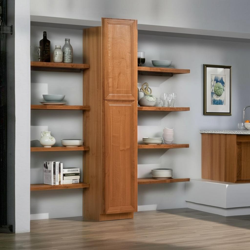 Hampton Bay Hampton 18x90 Medium Oak Pantry Cabinet