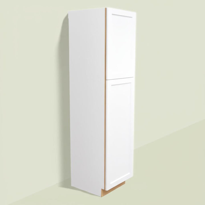 Hampton Bay Cambridge White Shaker Pantry Cabinet with Soft Close Doors