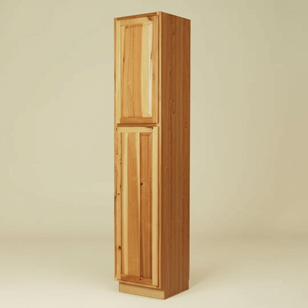 Hampton Bay Natural Hickory Pantry Cabinet - 18" W x 24" D x 90" H