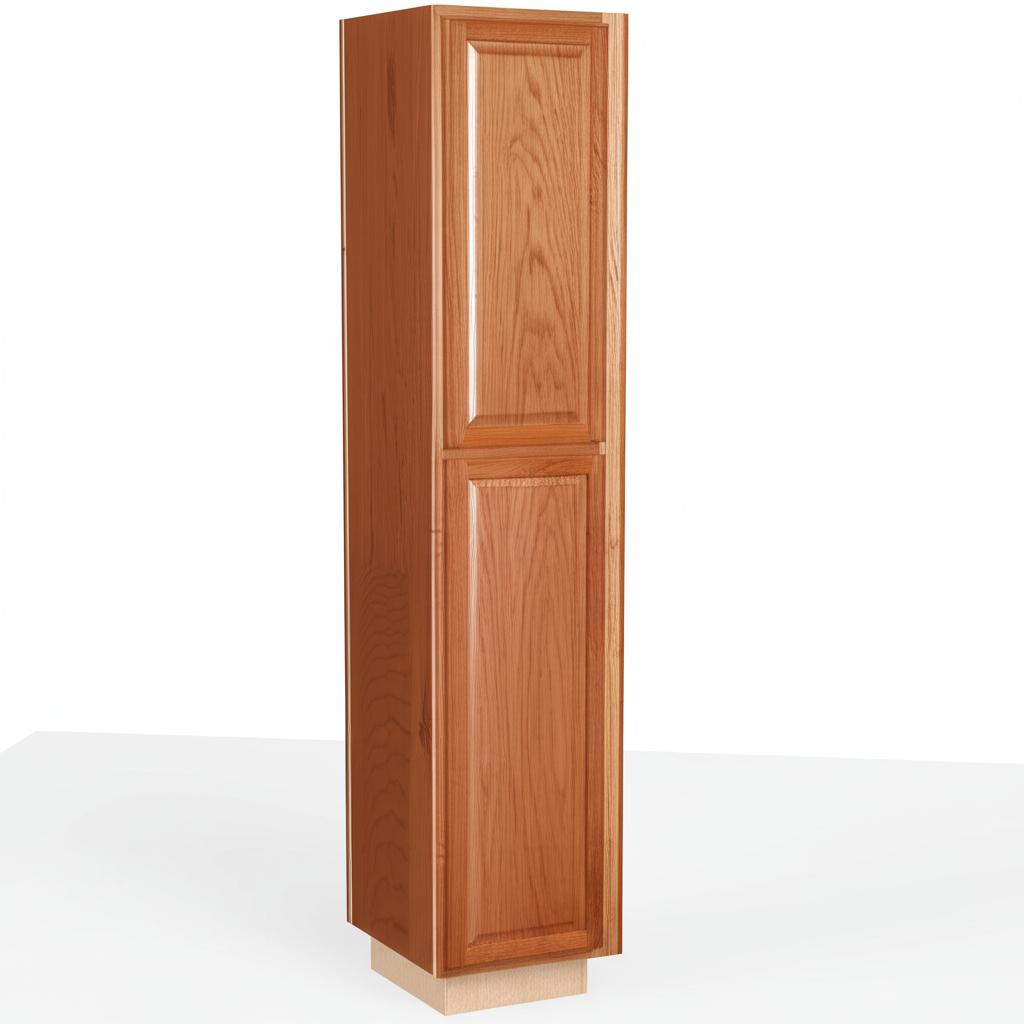 Hampton Bay Medium Oak Pantry Cabinet - 18x24x96