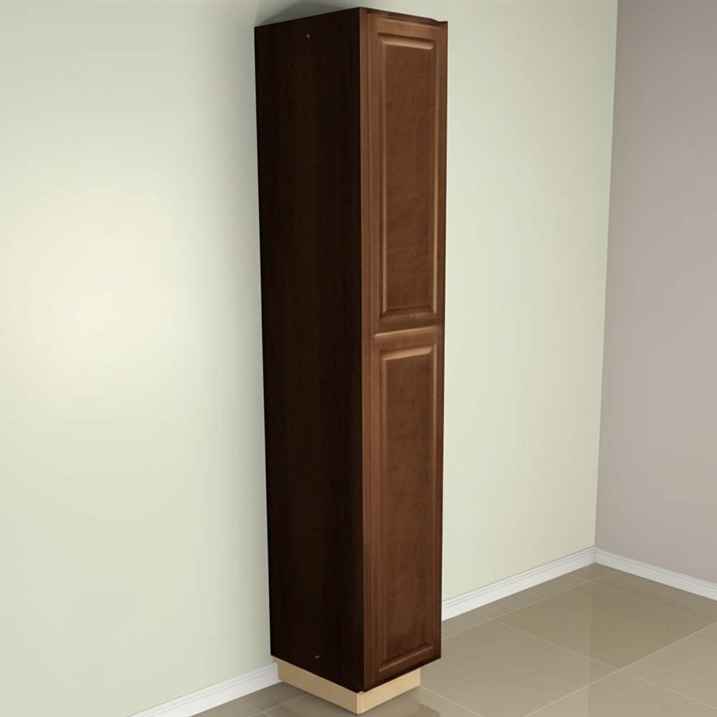Hampton Bay Hampton 18 in. W x 24 in. D x 96 in. H Assembled Pantry Kitchen Cabinet in Cognac