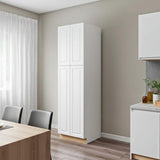 Hampton Bay Designer Series Elgin Assembled Pantry Kitchen Cabinet in White