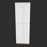 Hampton Bay Designer Series Melvern Assembled Pantry Kitchen Cabinet in White