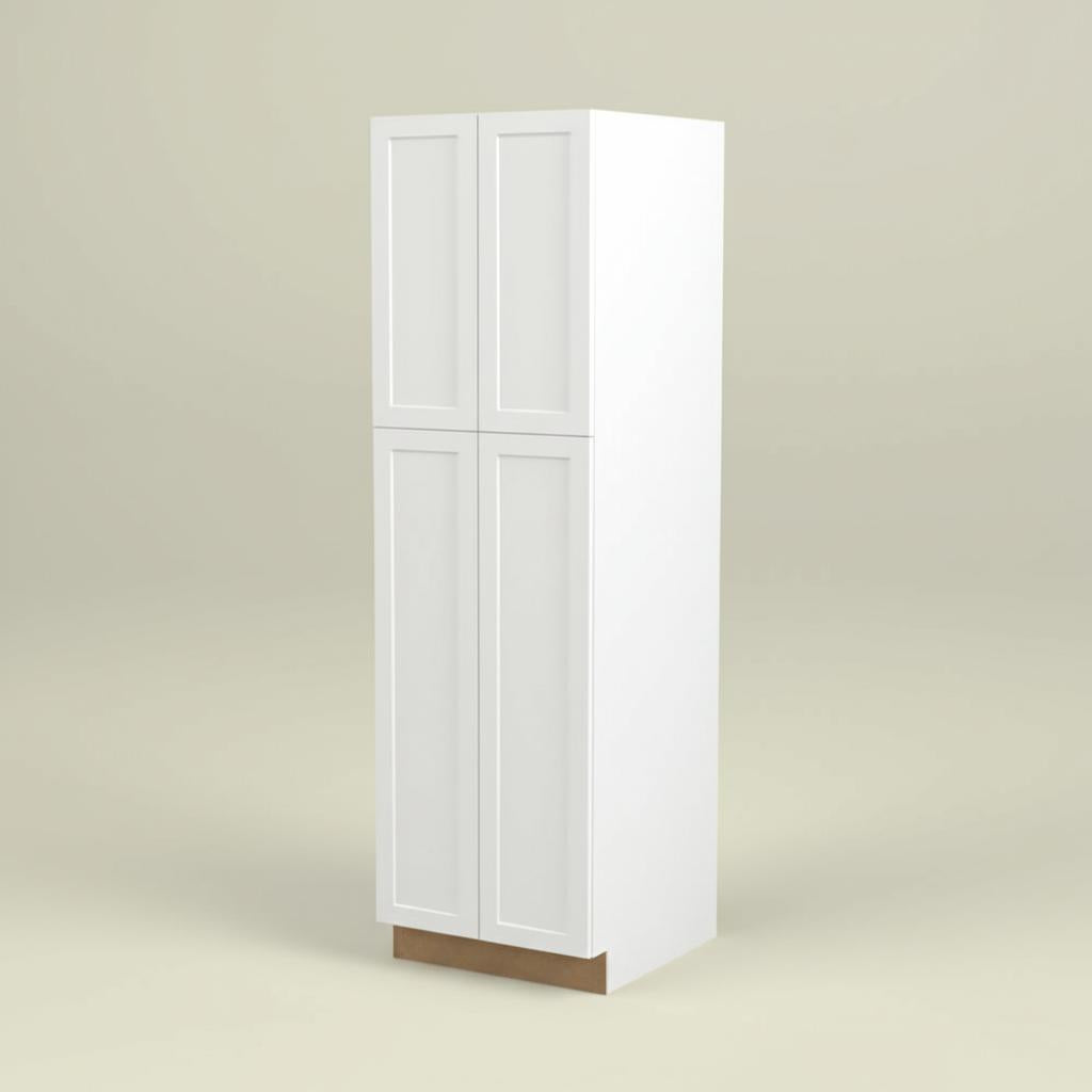 Hampton Bay Designer Series Melvern Pantry Kitchen Cabinet in White