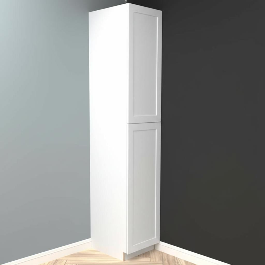 Hampton Bay Cambridge White Shaker Assembled Pantry Kitchen Cabinet