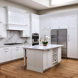 Hampton Bay Cambridge White Shaker Pantry Cabinet with Soft-Close Doors