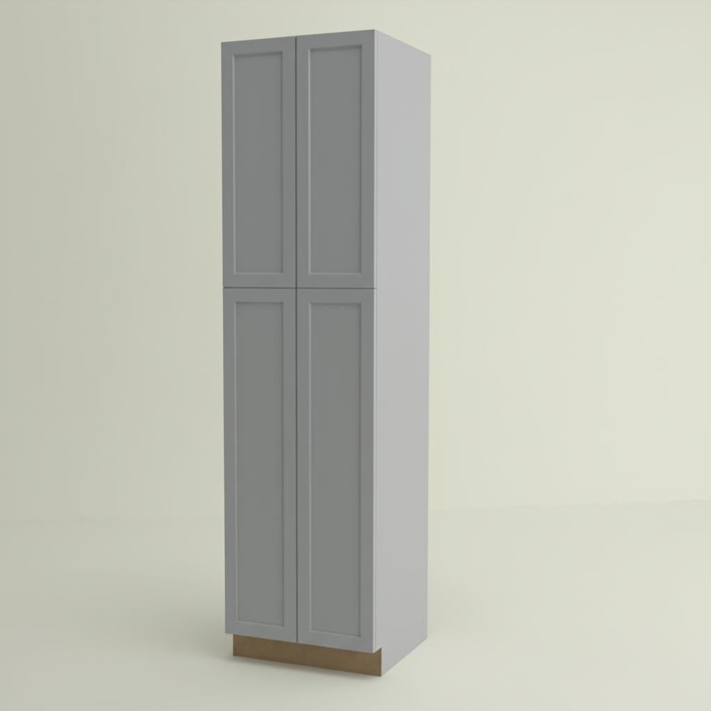 Hampton Bay Designer Series Melvern Pantry Cabinet in Heron Gray