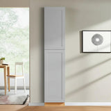 Hampton Bay Cambridge Gray Shaker Pantry Cabinet with Adjustable Shelves