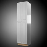 Hampton Bay Designer Series Elgin Pantry Cabinet in Heron Gray