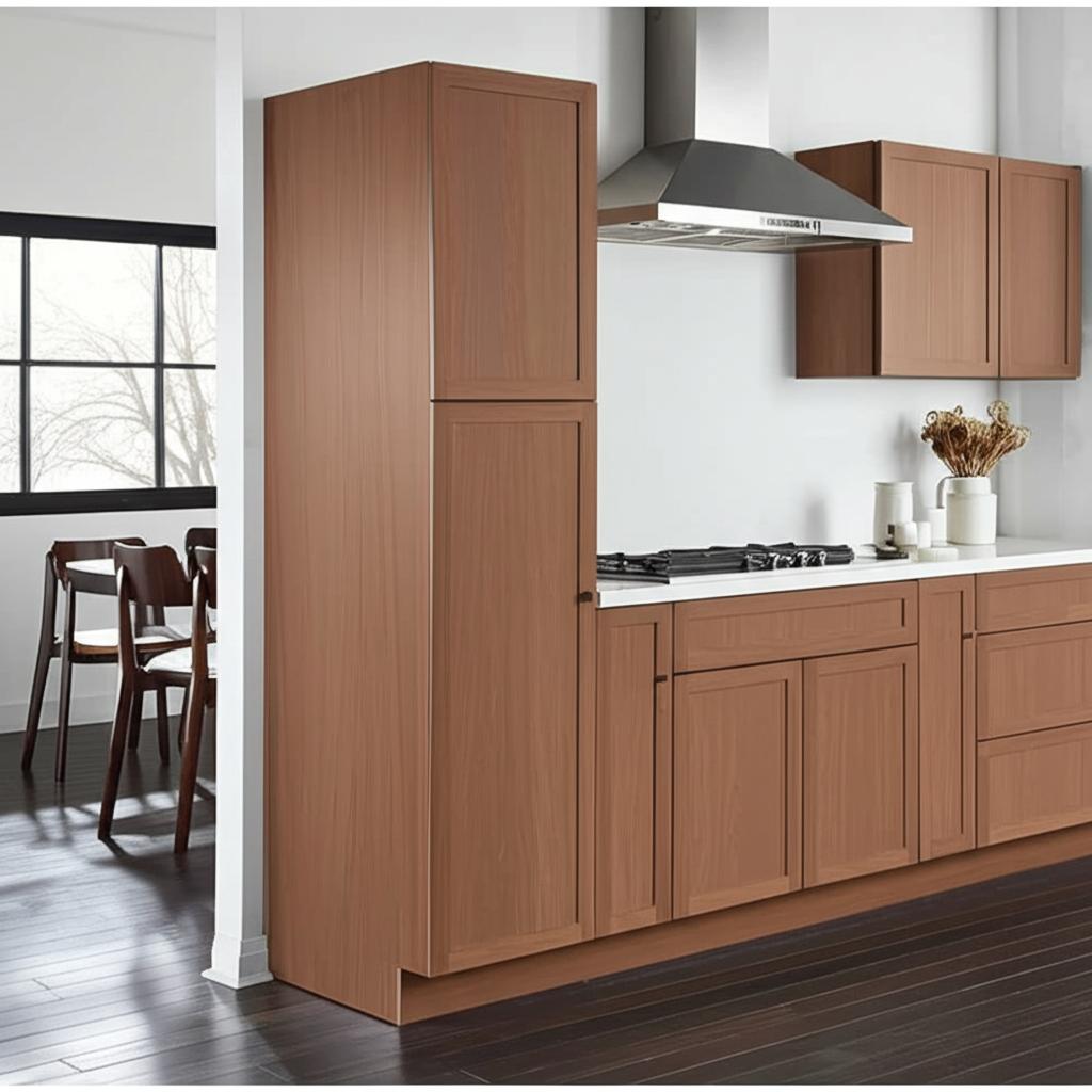 Hampton Bay Sinclair Pantry Cabinet in Shaker Saddle Oak