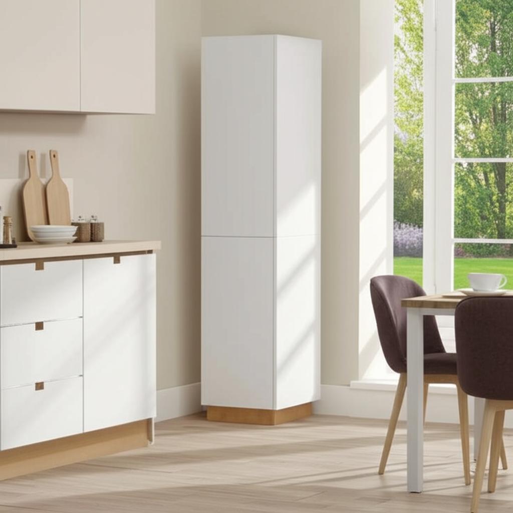 Hampton Bay Designer Series Edgeley Assembled Pantry Kitchen Cabinet in White