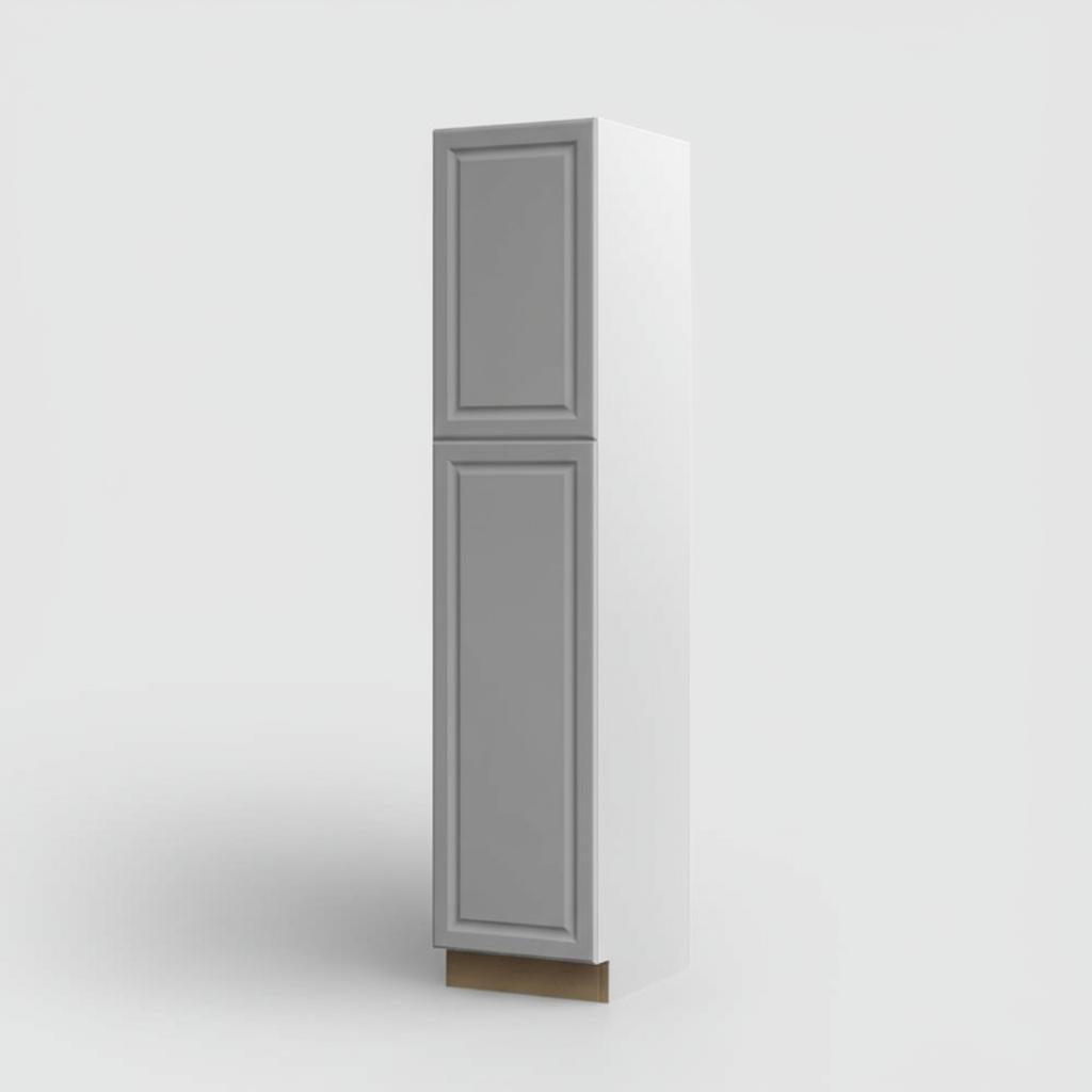 Hampton Bay Designer Series Elgin Pantry Cabinet in Heron Gray