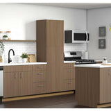 Hampton Bay Designer Series Edgeley Pantry Cabinet in Driftwood