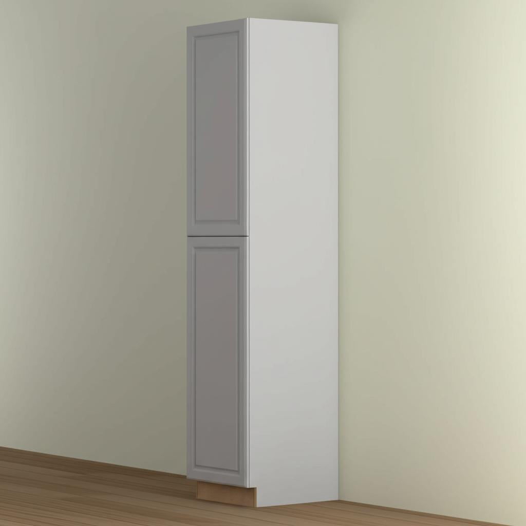 Hampton Bay Designer Series Elgin Pantry Cabinet in Heron Gray