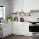 Hampton Bay Designer Series Edgeley EZ Reach Corner Base Kitchen Cabinet in White