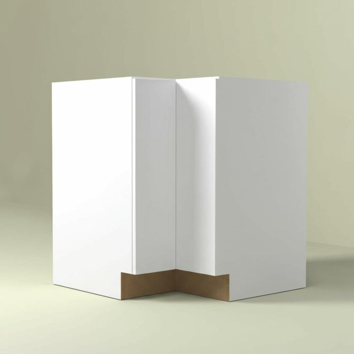 Hampton Bay Designer Series Edgeley EZ Reach Corner Base Kitchen Cabinet in White