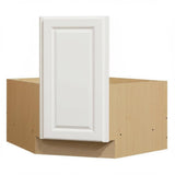 Hampton Bay Satin White Corner Sink Base Cabinet