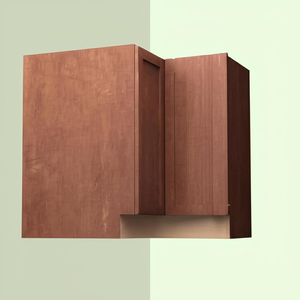 Hampton Bay Designer Series Soleste EZ Reach Corner Base Kitchen Cabinet in Spice
