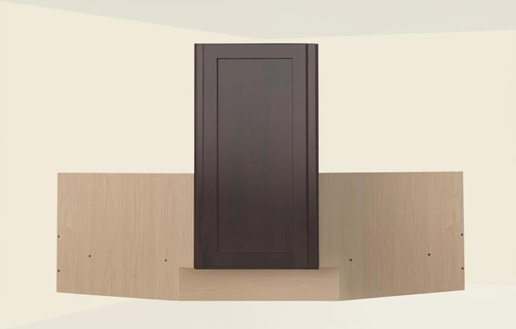 Hampton Bay Shaker 36" Java Corner Sink Base Cabinet - Ready to Assemble