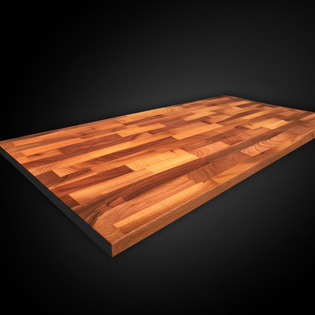 Hampton Bay Finished Engineered Walnut Butcher Block Countertop - 4 ft. x 25 in.