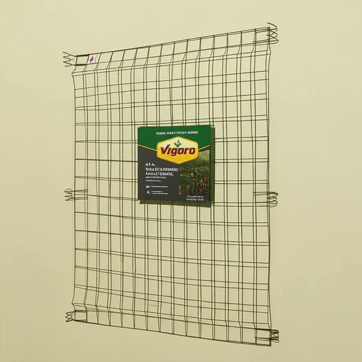 Vigoro 44 in. H x 36 in. W Steel Multi-Purpose No Dig Black Fence Panel