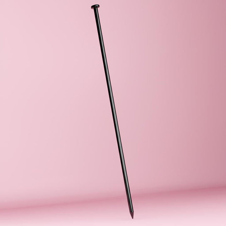 Vigoro 0.2 in. x 0.2 in. x 30 in. Multi-Purpose No-Dig Metal Fence Post for Panel