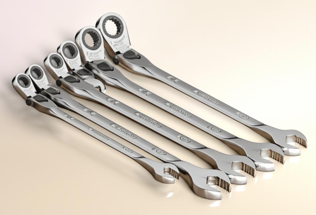 Husky 100-Position Flex-Head Ratcheting Wrench Set SAE (6-Piece)