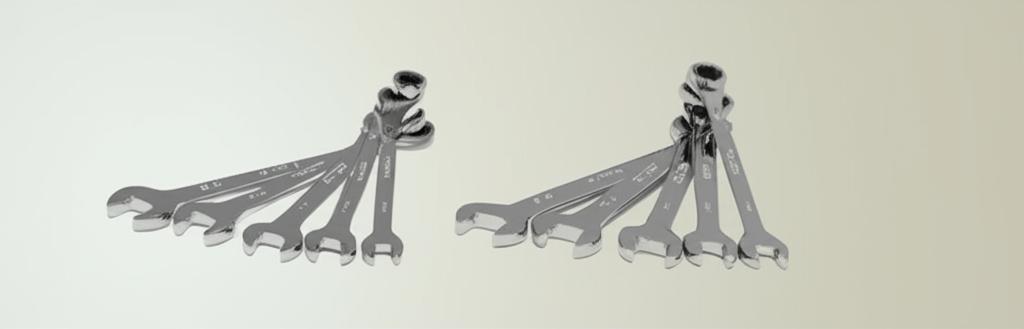 Husky Ratcheting Combination Wrench Set, SAE/MM (10-Piece)