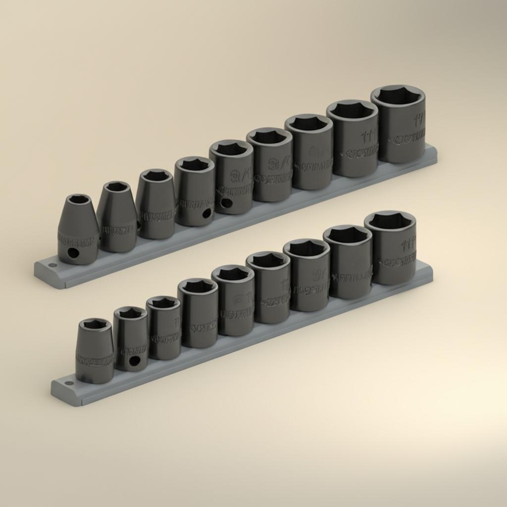 Husky 3/8 in. Drive Ratchet and SAE/Metric Socket Set, 18-Piece