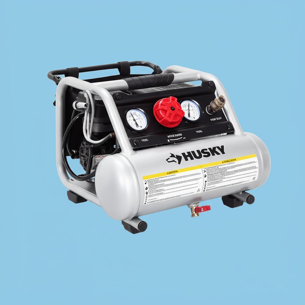 Husky 1 Gal. Portable Electric Silent Air Compressor
