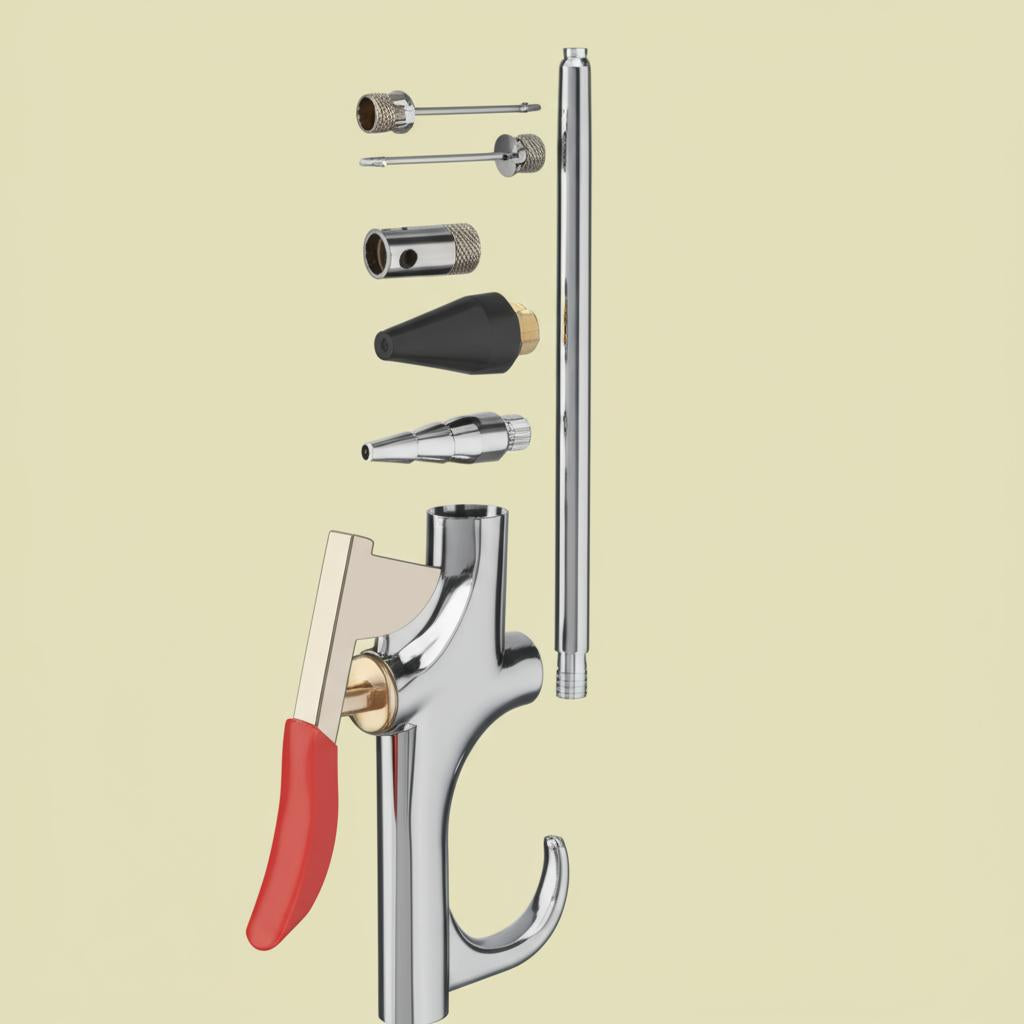 Husky 7-Piece Blow Gun Kit - Durable Steel Construction