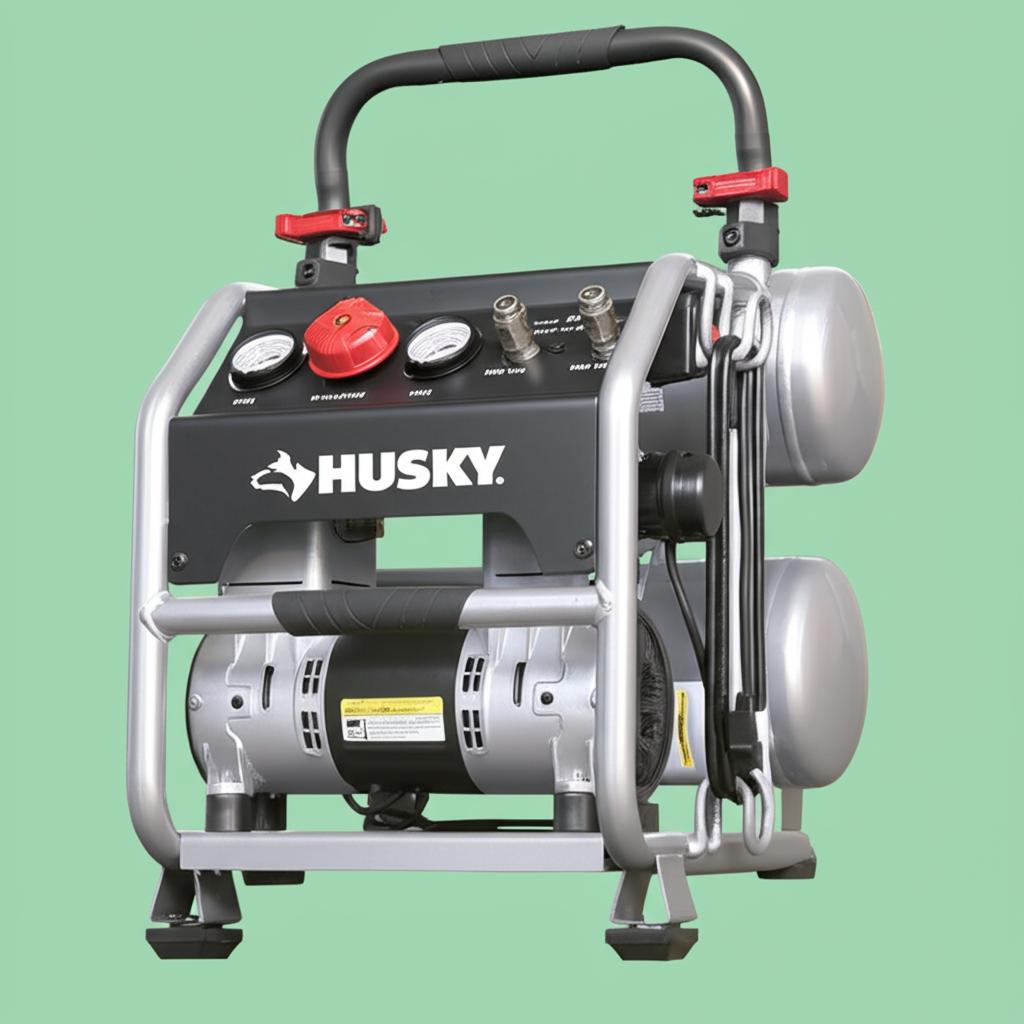 Husky 4.5 Gal. Portable Electric Quiet Air Compressor