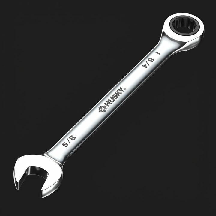 Husky 5/8 in. 12-Point SAE Ratcheting Combination Wrench