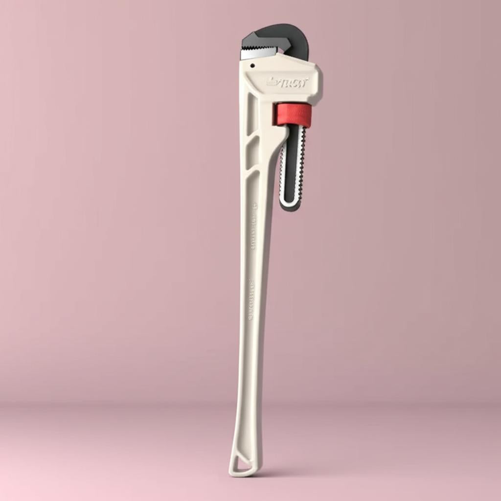 Husky 24-inch Aluminum Pipe Wrench with 2-1/2-inch Jaw Capacity