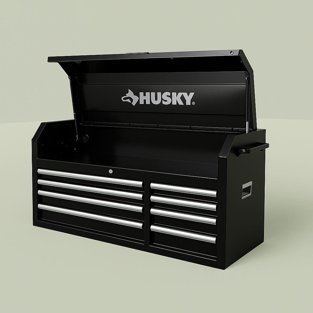 Husky Modular 52 in. Black Top Tool Chest with Soft-Close Drawers