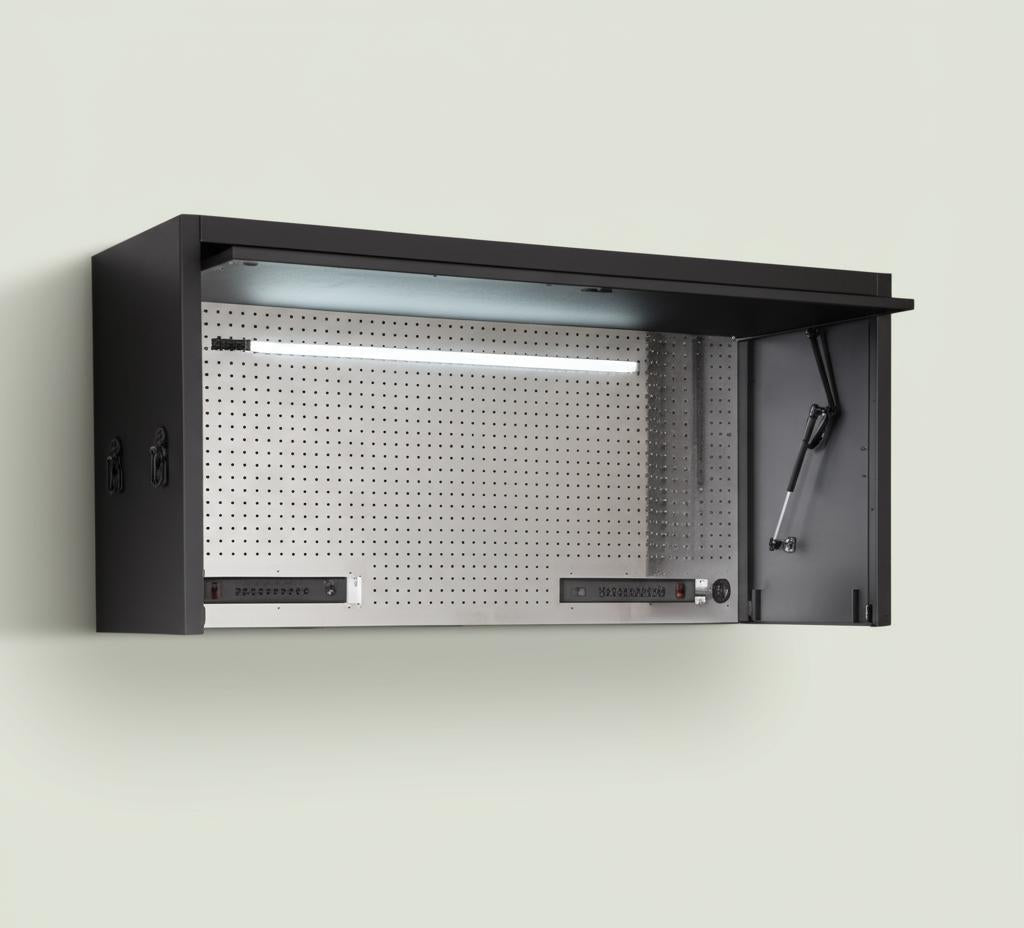 Husky Modular Tool Storage Heavy Duty 62 in. W x 24 in. D Matte Black Top Tool Chest