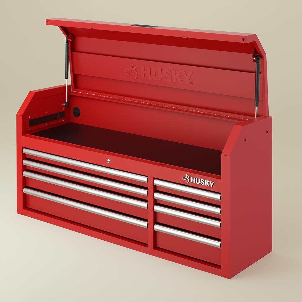 Husky Modular Tool Storage 52 in. W x 16 in. D Standard Duty Red Top Tool Chest