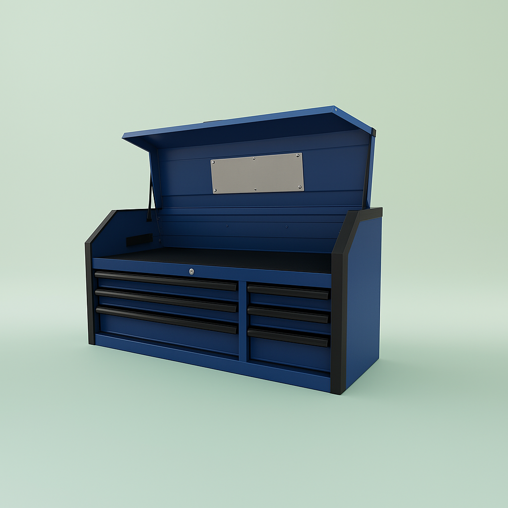 Husky Heavy-Duty 52-inch Matte Blue Steel Tool Chest
