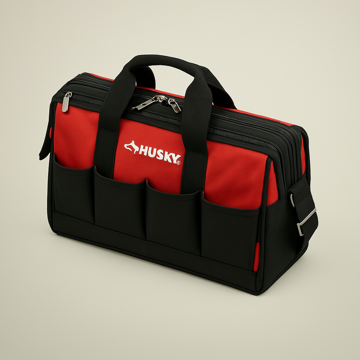 Husky 18-inch 14-Pocket Zippered Tool Bag