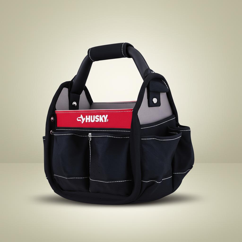 Husky 10-inch Open Top Tool Bag with 15 Pockets
