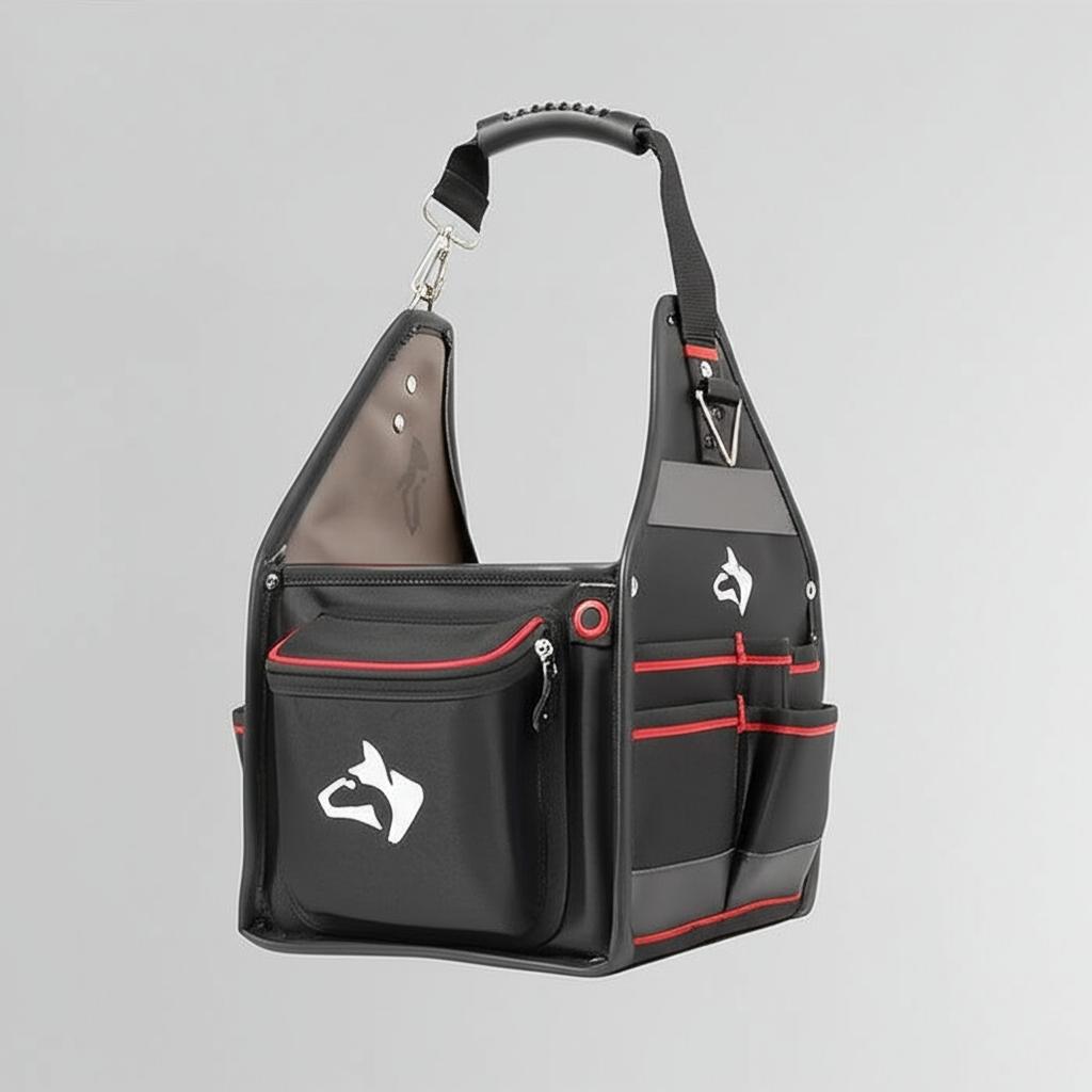 Husky 10 in. Electrician Tool Bag with Removable Tool Wall