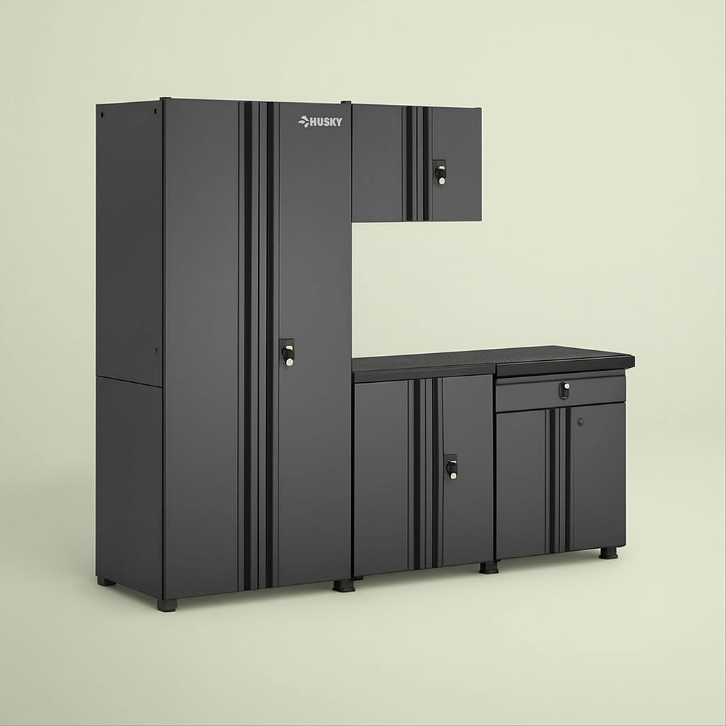 Husky 4-Piece Steel Garage Storage System - Black