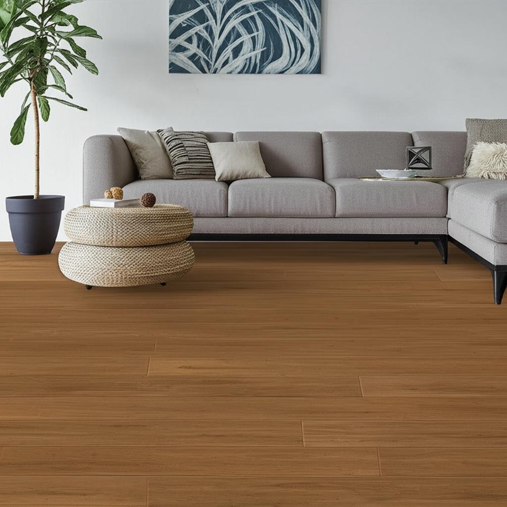 Home Decorators Collection Hand Scraped Strand Woven Almond Bamboo Flooring