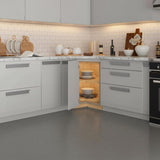 Home Decorators Collection Tremont Lazy Susan Corner Kitchen Cabinet, Pearl Gray