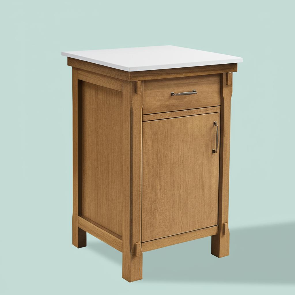 Home Decorators Collection Bellington 24" Single Sink Vanity in Almond Toffee with Engineered Stone Top