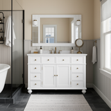 Home Decorators Collection Hampton Harbor 44" Single Sink Vanity with White Marble Top